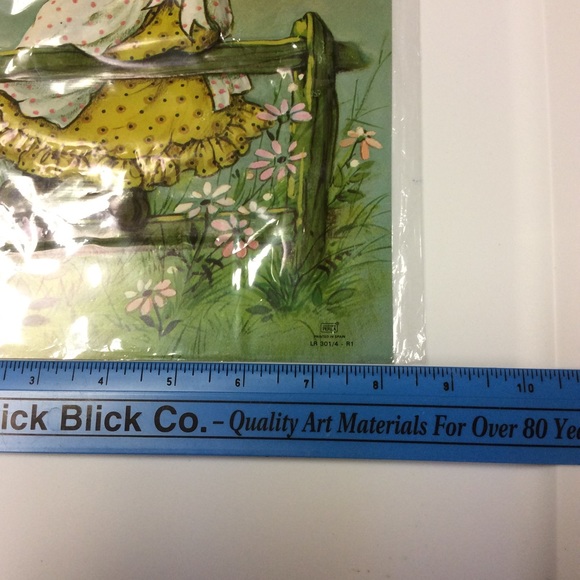 Perla VTG Mary May Butterfly Girl Plastic Picture - Picture 8 of 10